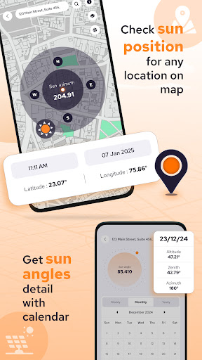 Screenshot of Solar & Sun Position Tracker