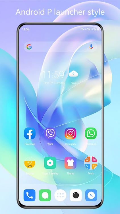 Super P Launcher, theme - 9.4 - (Android)