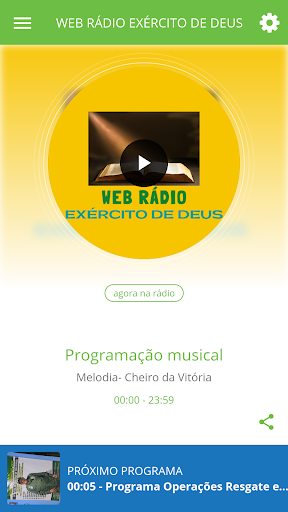 Android application WEB RÁDIO EXÉRCITO DE DEUS screenshort