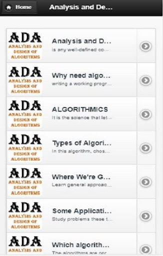 Analysis and Design Algorithms Screen 3