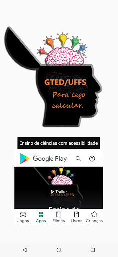 Android application Para cego calcular screenshort