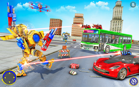 Bus Robot Car Game Apk Drone Robot Transforming Game app mod 1