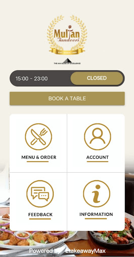 Android application Multan Tandoori screenshort