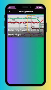 U-Bahn-Karte von Santiago 2023