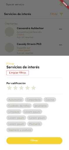 Android application DaleGo screenshort