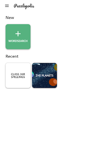 Android application Word Search Maker screenshort