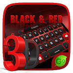 Cover Image of Download 3D Black and Red GO Keyboard Theme 4.5 APK