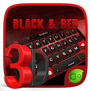 3D Black and Red GO Keyboard Theme 4.5 Icon