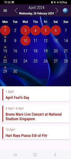 Singapore Calendar 2024 Screen 3