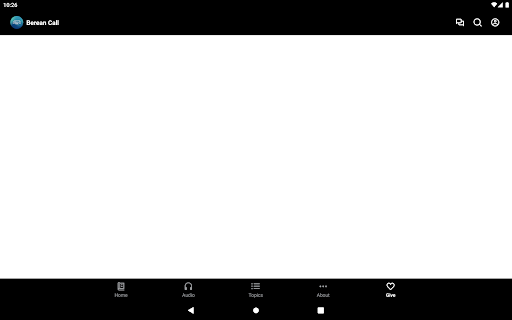 Screenshot of The Berean Call