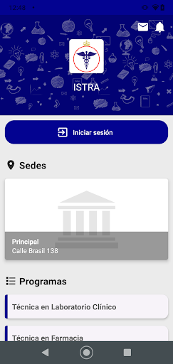 Android application ISTRA screenshort