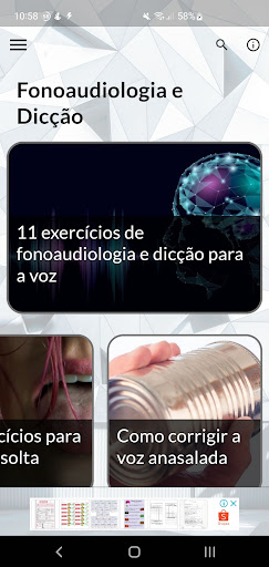 Android application Exercícios de Fonoaudiologia screenshort