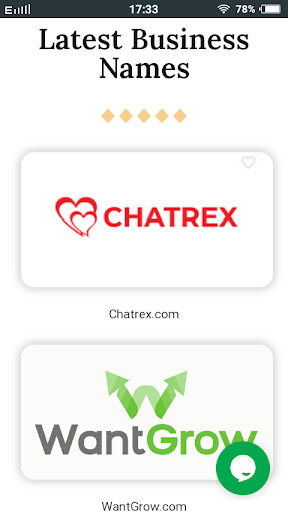 i Business Names Screen 3
