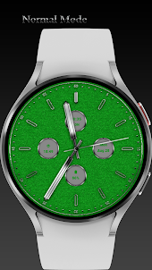 Green Analog Watch Face