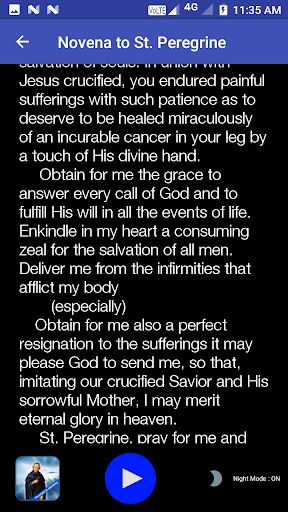 St Peregrine Patron of Cancer Patients Novena