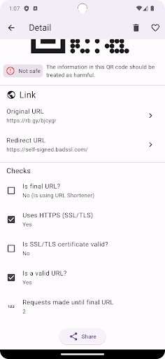 QRDefender: Secure QR Scanner Screen 3
