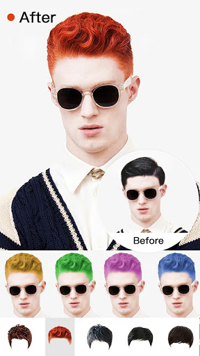 Screenshot of Hairstyle Try On app for Women