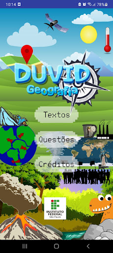Android application Duvid Geografia 1º ano screenshort