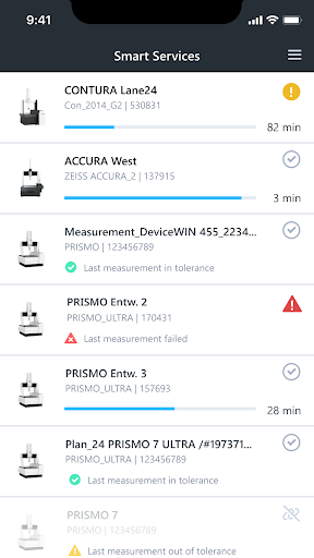 ZEISS Smart Services Dashboard Screen 3