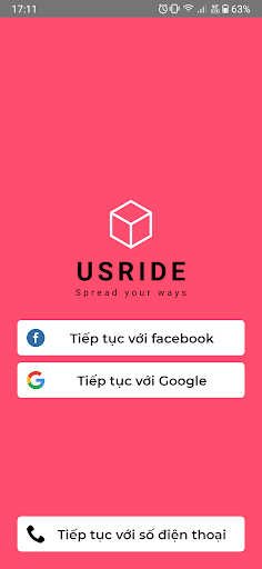 Android application USRide screenshort