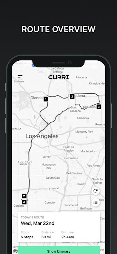 Android application Curri Route Driver screenshort