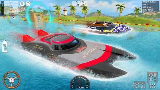 أقصى قارب سباق 2019: سرعة مزلجة مائية حيلة ألعاب 3
