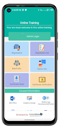 Online Training Screen 2