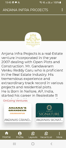 Anjana Infra Projects Screen 3