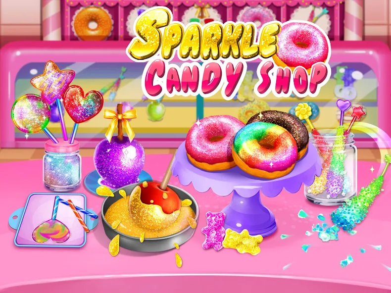 Sparkle Princess Candy Shop - Glitter Desserts!