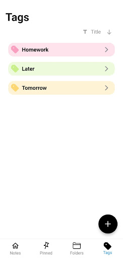 Android application Everything Notes screenshort