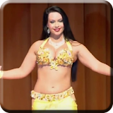 Sexy belly dancer icon