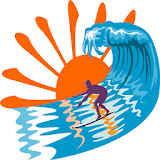 Summer Man Surfer icon
