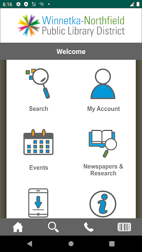 Android application Winnetka-Northfield Public Lib screenshort