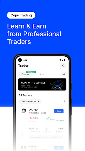 Screenshot of BingX Trade BTC, Buy Crypto