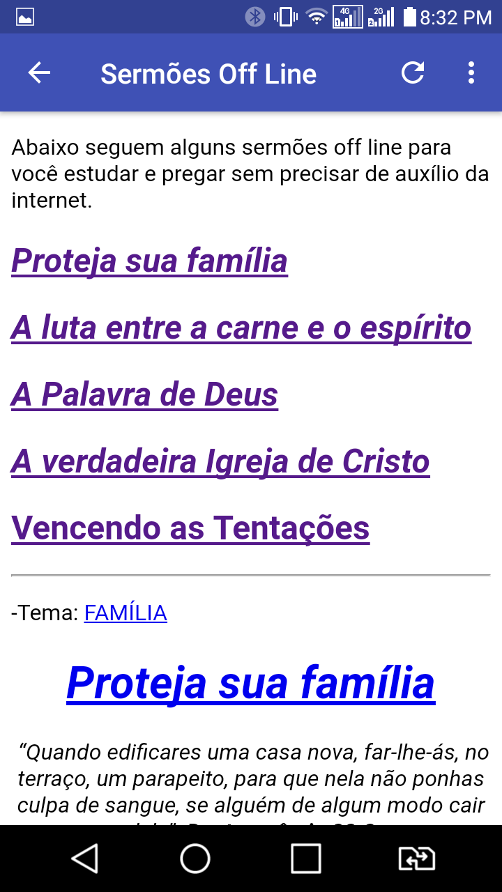 Android application Pregações e Estudos Bíblicos screenshort