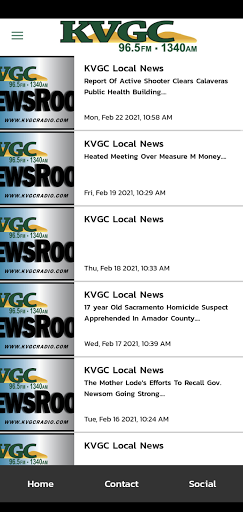 KVGC Radio Screen 3