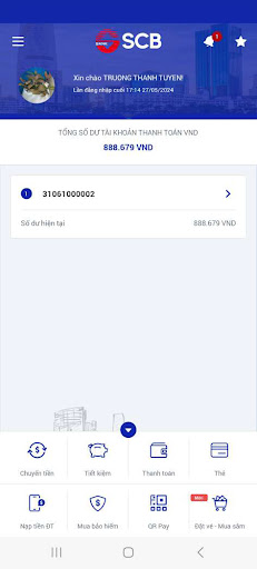 SCB Mobile Banking Screen 3