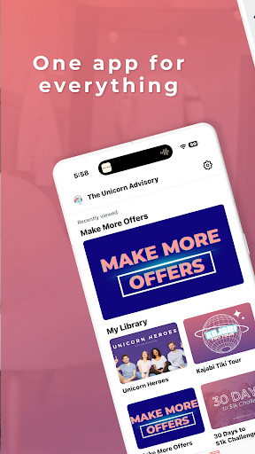 Android application The Unicorn Advisory screenshort