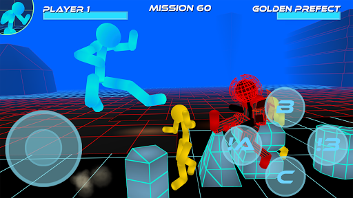 Stickman Neon Warriors: Street Fighting apkpoly screenshots 3