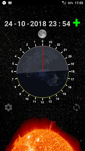 Android application Sun and Moon live wallpaper screenshort
