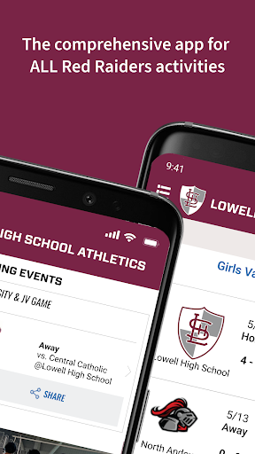 Lowell High School Athletics Screen 2