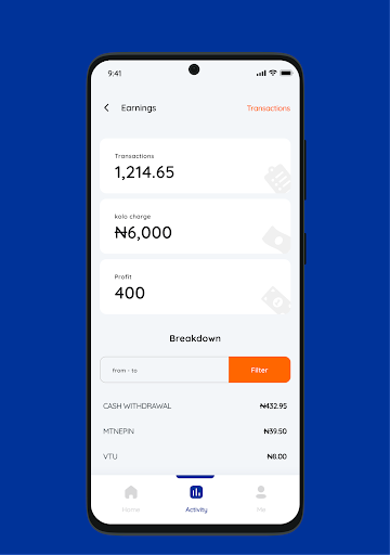 Kolomoni - Agent Banking Screen 3