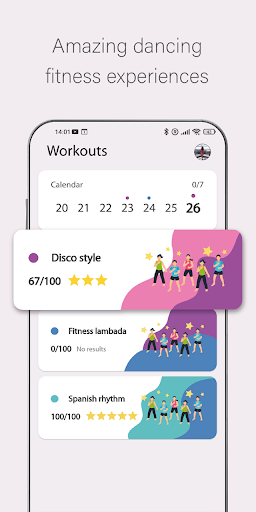 Screenshot of Vivafit: fitness dancing