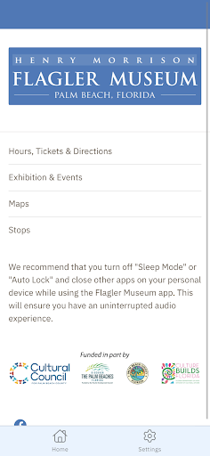 Android application Flagler Museum App screenshort