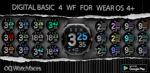 Digital Basic 4 Wear OS 5+ screenshot 23