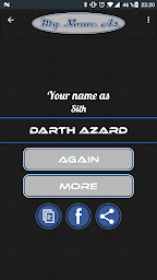 My Name As Sith Lord // Name Generator