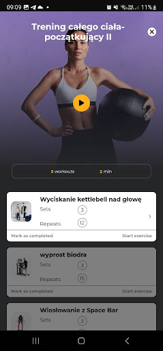 FitnessTeam Workout Screen 3