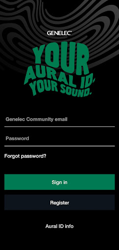 Android application Genelec Aural ID Creator screenshort