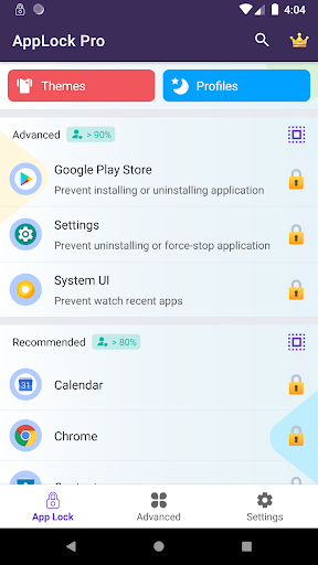 AppLock Pro Screen 2