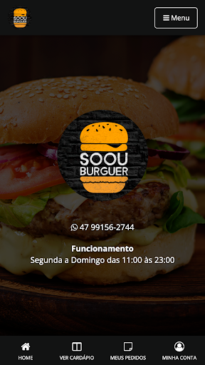 Android application Soou Burguer screenshort